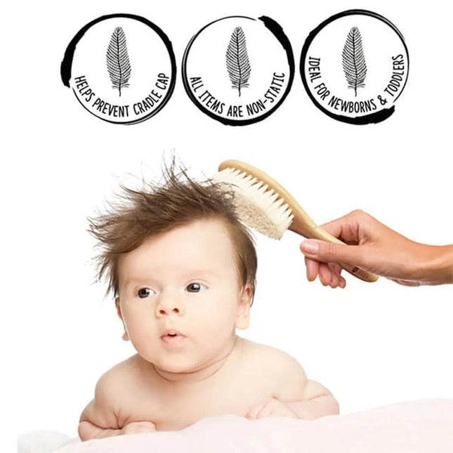 Shellamy Baby Hair Brush & Comb Set-Shellamy Baby-Hello Charlie