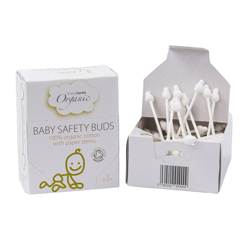 Simply Gentle Organic Baby Safety Cotton Buds - 72pk - Hello Charlie