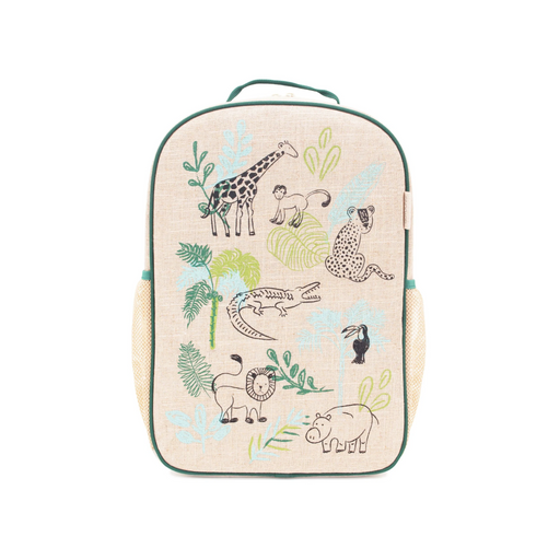 SoYoung Grade School Kids Backpack - Safari Friends--Hello-Charlie