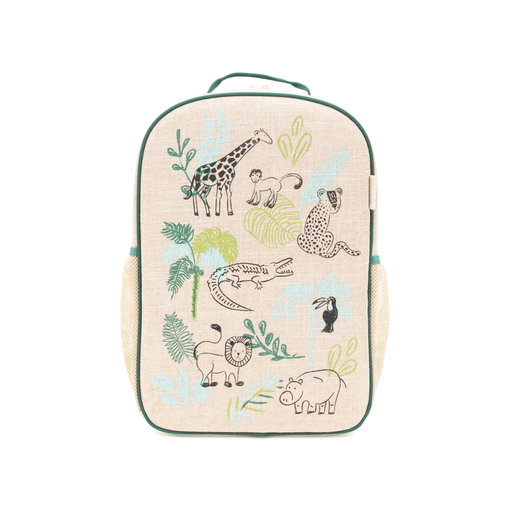 SoYoung Grade School Kids Backpack - Safari Friends - Hello Charlie