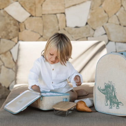 SoYoung Insulated Lunch Bag - Green Stegosaurus