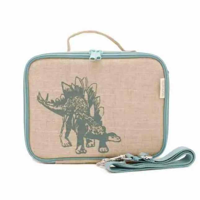 SoYoung Insulated Lunch Bag - Green Stegosaurus