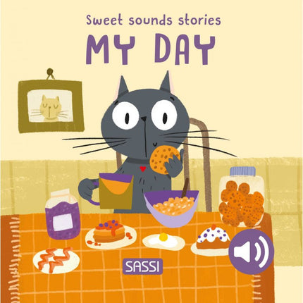 Sassi Board Book Sweet Sounds Stories - My Day-Sassi Junior-Hello Charlie