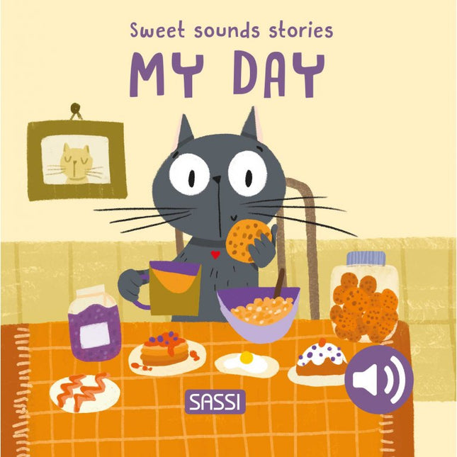 Sassi Board Book Sweet Sounds Stories - My Day-Sassi Junior-Hello Charlie