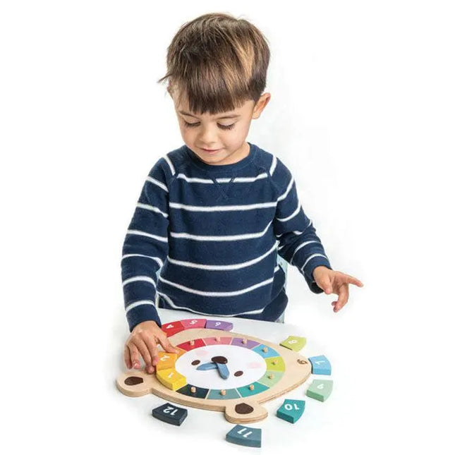 Tender Leaf Toys Bear Colours Clock-Tender Leaf Toys-Hello Charlie