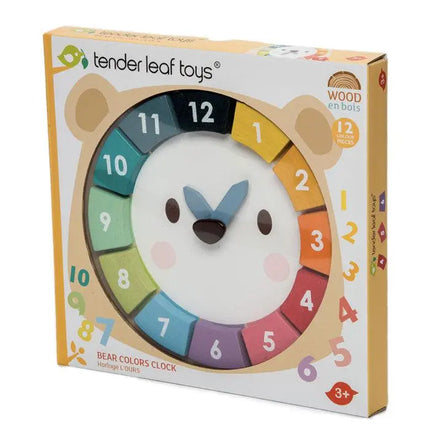 Tender Leaf Toys Bear Colours Clock-Tender Leaf Toys-Hello Charlie