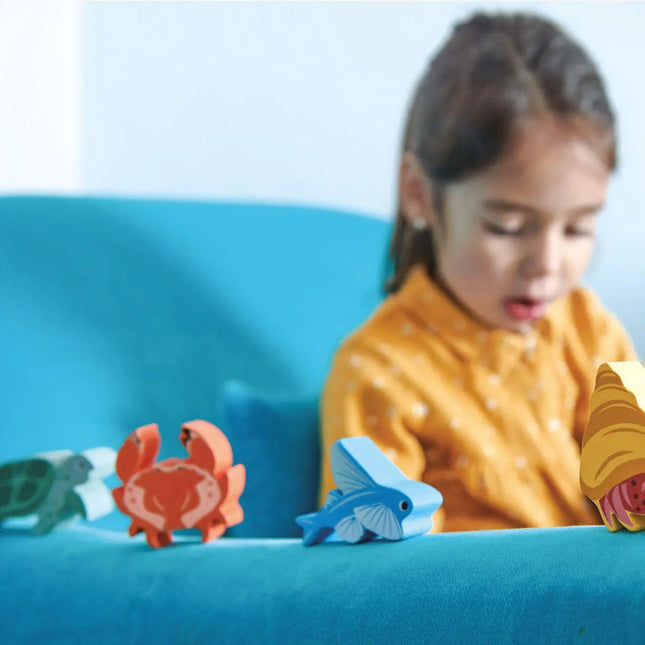 Tender Leaf Toys Crab Wooden Toy-Tender Leaf Toys-Hello Charlie