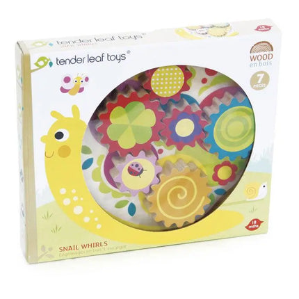 Tender Leaf Toys Snail Whirls Wooden Puzzle-Tender Leaf Toys-Hello Charlie