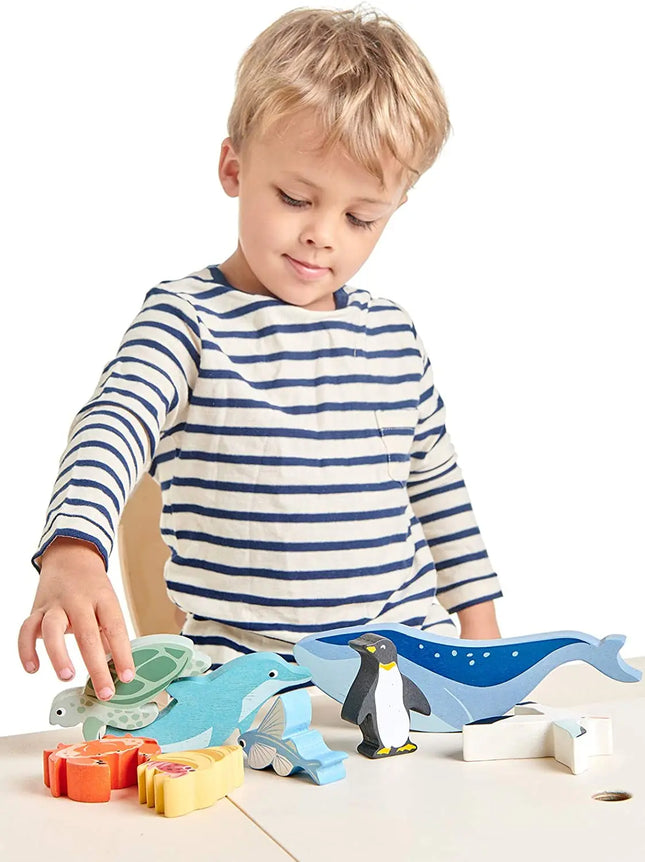 Tender Leaf Toys Whale Wooden Toy-Tender Leaf Toys-Hello Charlie