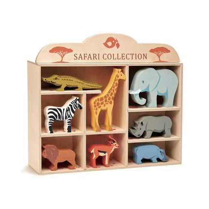 Tender Leaf Toys Wooden Safari Animal Set-Tender Leaf Toys-Hello Charlie