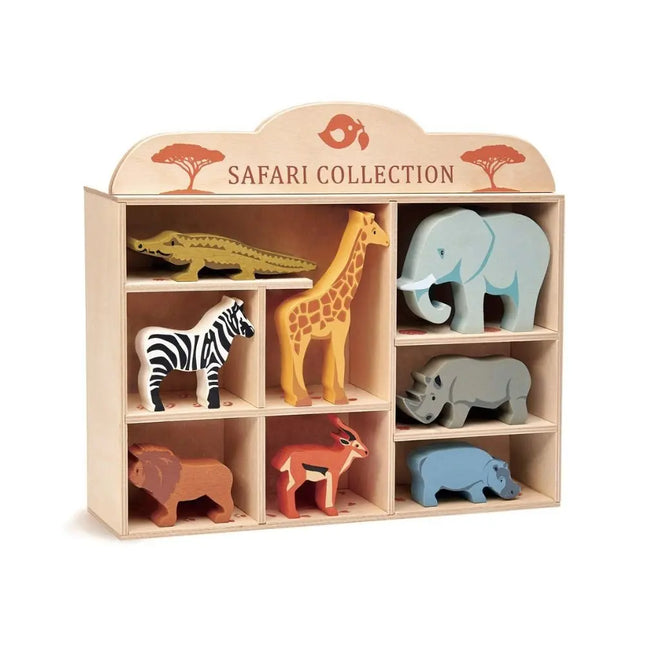 Tender Leaf Toys Wooden Safari Animal Set-Tender Leaf Toys-Hello Charlie