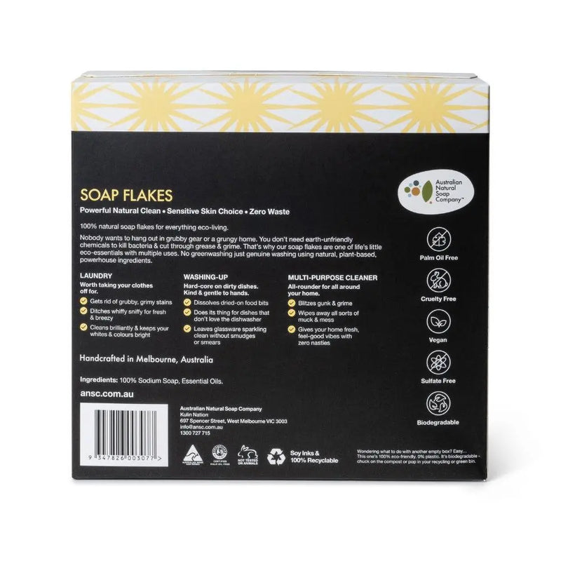 The ANSC Home Care Natural Soap Flakes-The Australian Natural Soap Company-250g-Hello Charlie