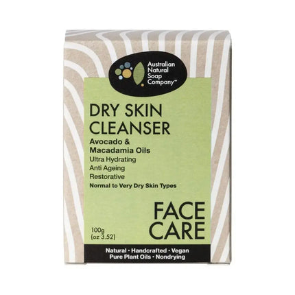 The ANSC Solid Soap Dry Skin Cleanser Avocado & Macadamia-The Australian Natural Soap Company-Hello Charlie