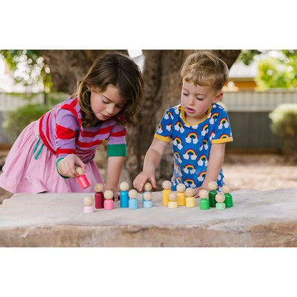 The Freckled Frog Rainbow Families Peg People-The Freckled Frog-Hello Charlie