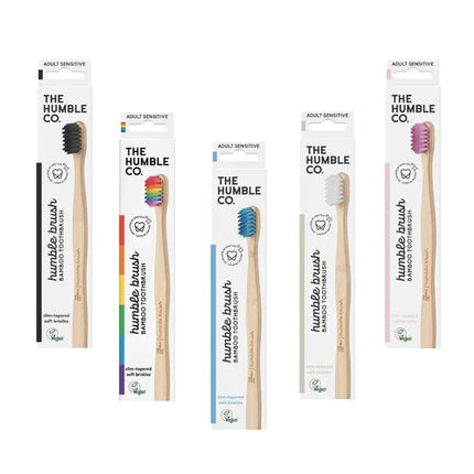 The Humble Co. Adult Soft Toothbrush - Sensitive-The Humble Co.-White-Hello Charlie