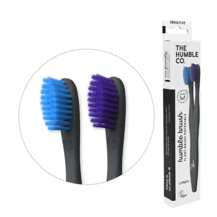 The Humble Co. Cornstarch Adult Toothbrush Sensitive - 2 Pack-The Humble Co.-Hello Charlie
