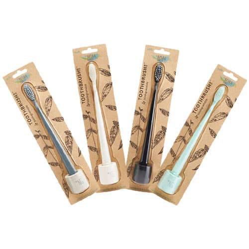 The Natural Family Co. Bio Toothbrush Plus Stand - Hello Charlie