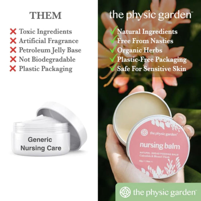 The Physic Garden Natural Nursing Balm--Hello-Charlie