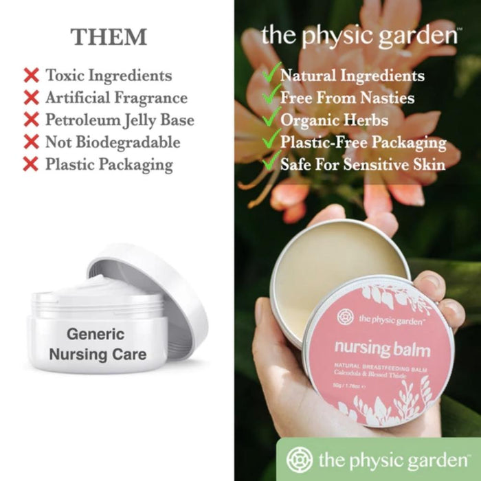 The Physic Garden Natural Nursing Balm - Hello Charlie