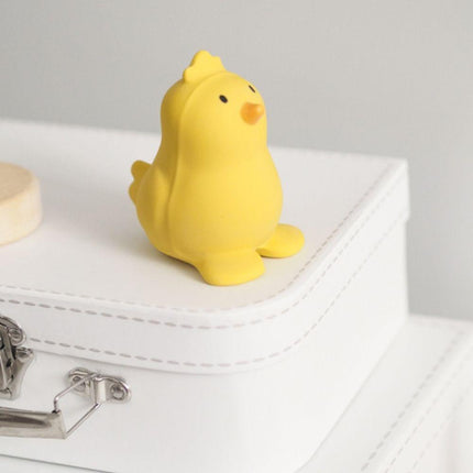 Tikiri My First Farm Natural Rubber Teether & Rattle - Chicken-Tikiri-Hello Charlie