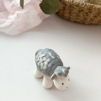 Tikiri My First Farm Natural Rubber Teether & Rattle - Sheep-Tikiri-Hello Charlie