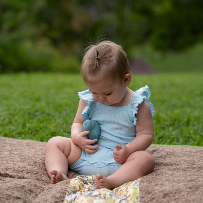 Tikiri My First Garden Natural Rubber Teether & Rattle - Bird - Hello Charlie