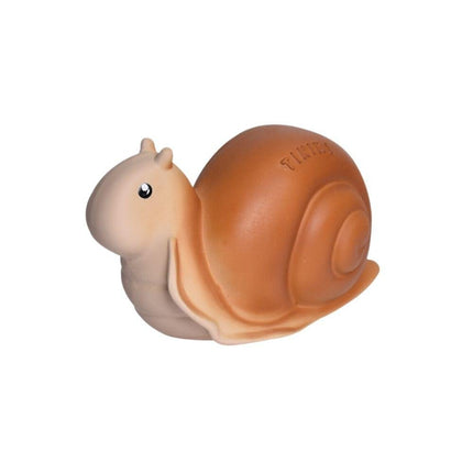 Tikiri My First Garden Natural Rubber Teether & Rattle - Snail-Tikiri-Hello Charlie