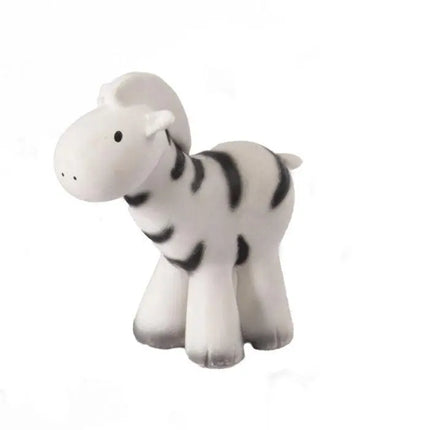 Tikiri My First Zoo Natural Rubber Teether & Rattle - Zebra-Tikiri-Hello Charlie