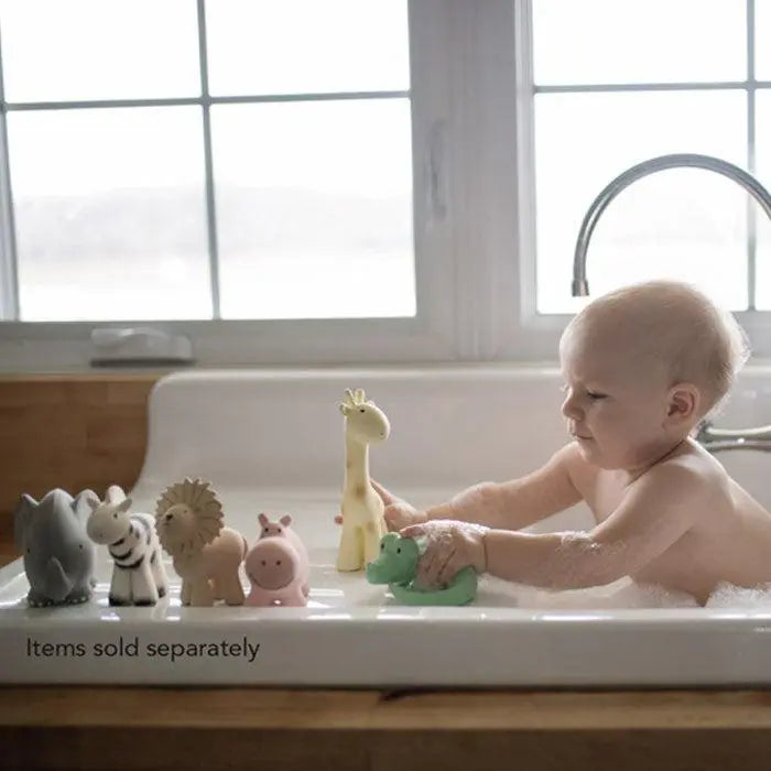 Tikiri My First Zoo Natural Rubber Teether & Rattle - Zebra-Tikiri-Hello Charlie