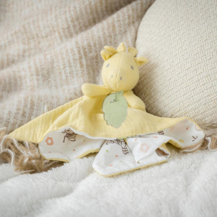 Tikiri Organic Baby Comforter & Teether - Giraffe - Hello Charlie