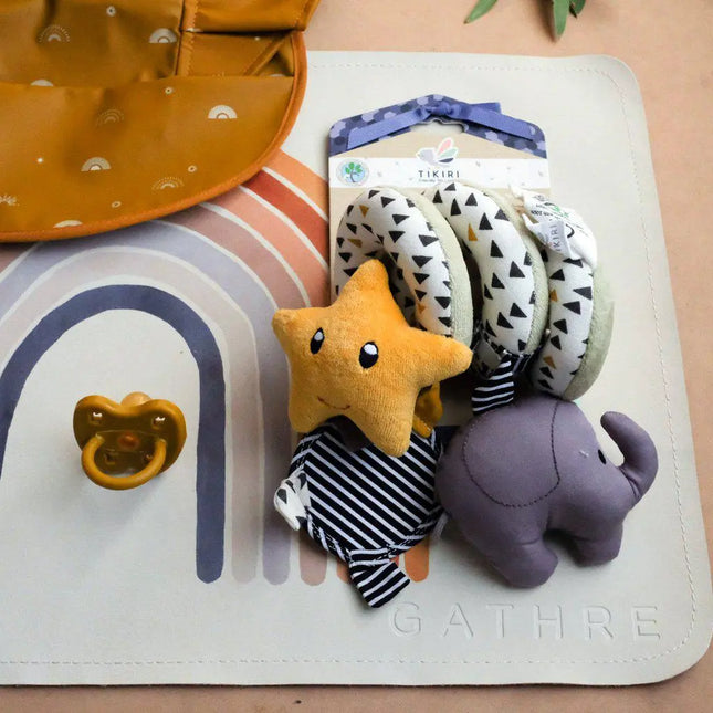 Tikiri Organic Elephant Spiral Pram Toy-Tikiri-Hello Charlie