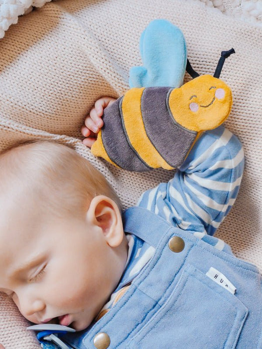 Tikiri Organic Sensory Scrunchie Toy - Bee - Hello Charlie