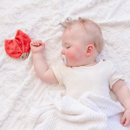 Tikiri Organic Sensory Scrunchie Toy - Ladybug-Tikiri-Hello Charlie
