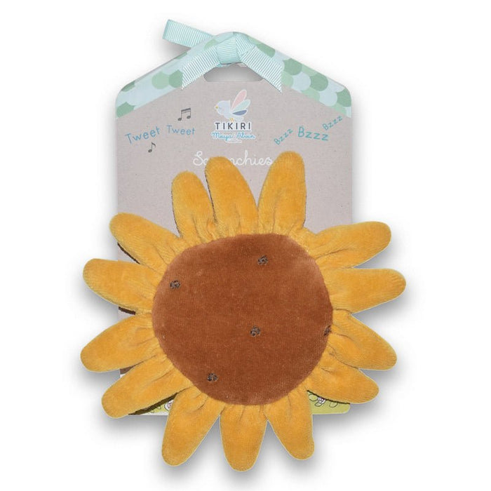 Tikiri Organic Sensory Scrunchie Toy - Sun Flower - Hello Charlie