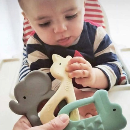 Tikiri Zoo Rubber Teether - Elephant-Tikiri-Hello Charlie