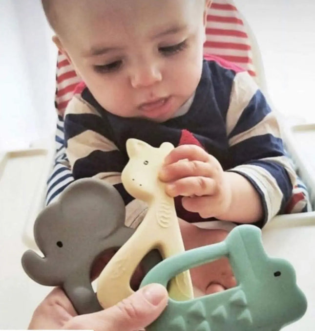 Tikiri Zoo Rubber Teether - Elephant-Tikiri-Hello Charlie