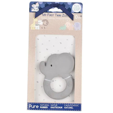 Tikiri Zoo Rubber Teether - Elephant-Tikiri-Hello Charlie