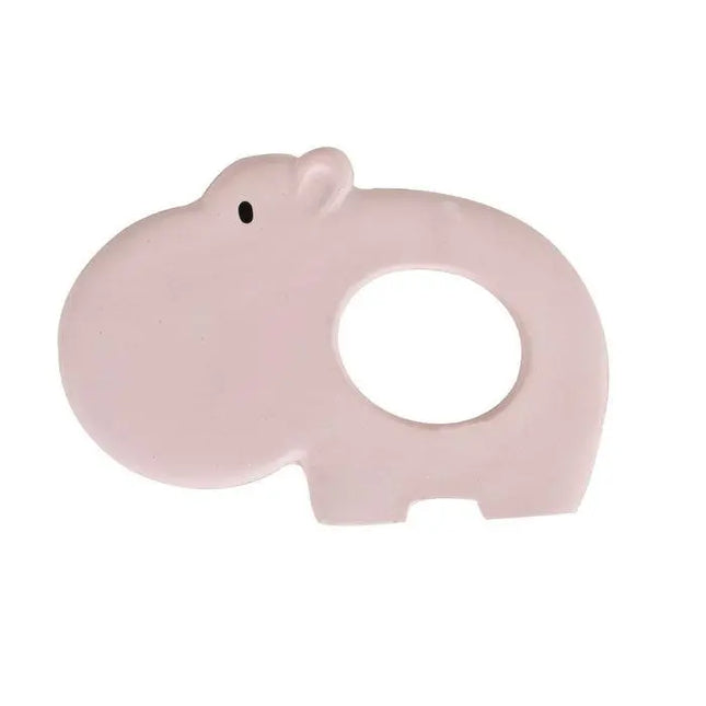 Tikiri Zoo Rubber Teether - Hippo-Tikiri-Hello Charlie