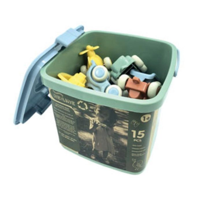 Viking Toys Reline Chubbies - Mixed Vehicle Toys Bucket Set 15 pcs - Hello Charlie