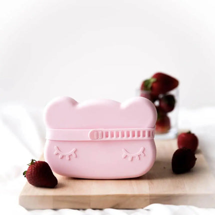 We Might Be Tiny Bear Snackie - Powder Pink-We Might Be Tiny-Hello Charlie
