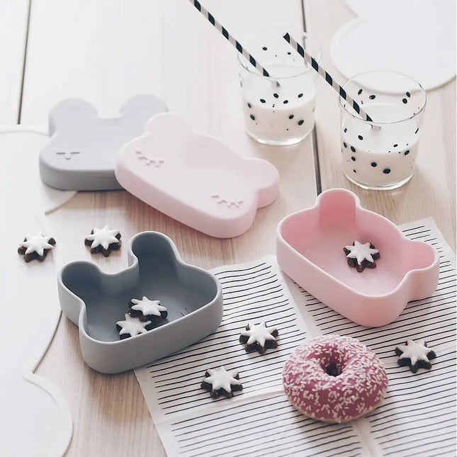 We Might Be Tiny Bear Snackie - Powder Pink-We Might Be Tiny-Hello Charlie