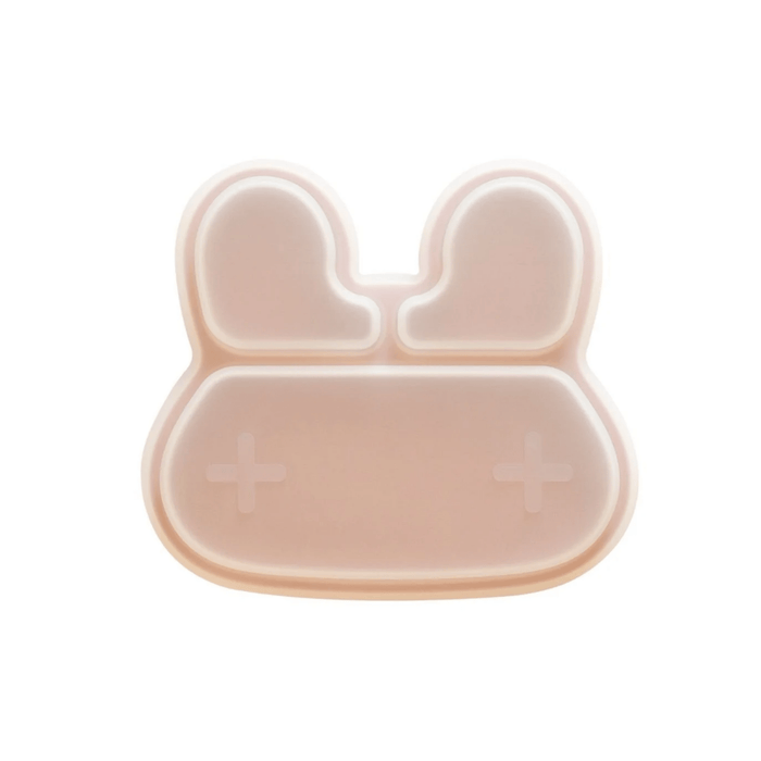 We Might Be Tiny Bunny Stickie Plate - Dark Peach - Hello Charlie