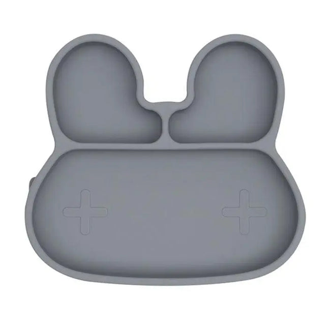 We Might Be Tiny Bunny Stickie Plate - Grey-We Might Be Tiny-Hello Charlie