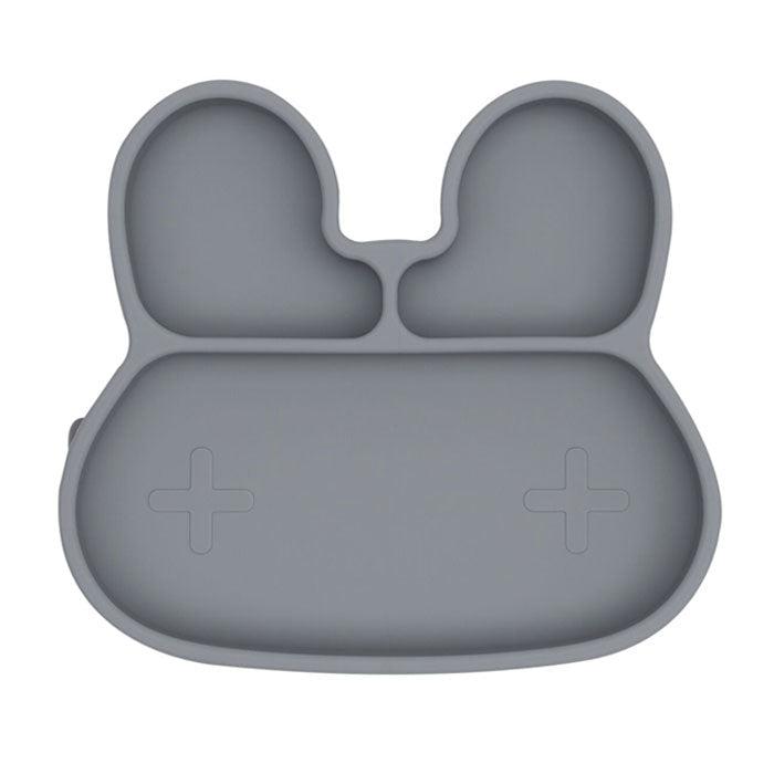 We Might Be Tiny Bunny Stickie Plate - Grey - Hello Charlie