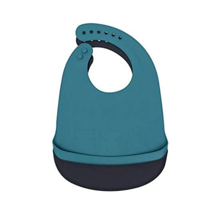 We Might Be Tiny Catchie Silicone Baby Bibs 2.0-We Might Be Tiny-Sage & Yellow-Hello Charlie