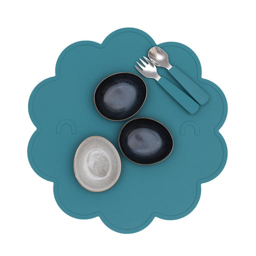 We Might Be Tiny Feedie Cutlery Set for Toddlers - Blue Dusk - Hello Charlie