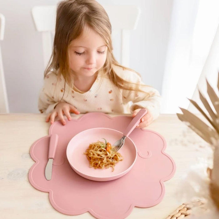 We Might Be Tiny Feedie Cutlery Set for Toddlers - Dusty Rose - Hello Charlie