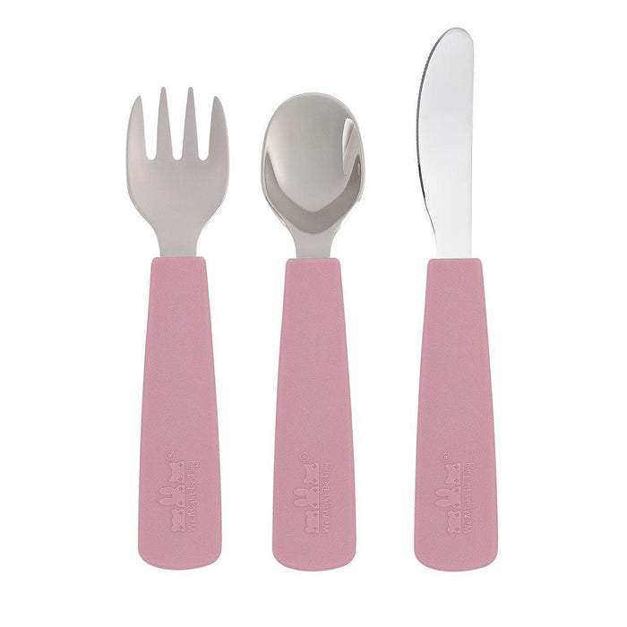 We Might Be Tiny Feedie Cutlery Set for Toddlers - Dusty Rose - Hello Charlie