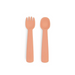 We Might Be Tiny Feedie Fork & Spoon Set - Dark Peach-Hello-Charlie