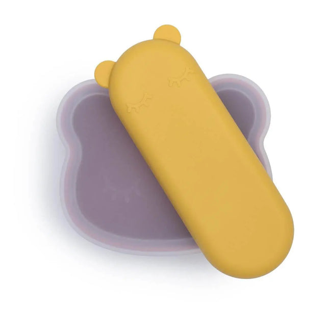We Might Be Tiny Feedie Fork & Spoon Set - Yellow-We Might Be Tiny-Hello Charlie